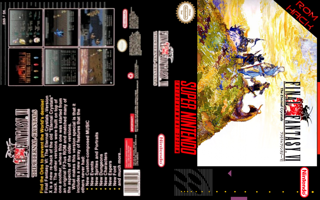 Final Fantasy VI : The Eternal Crystals — box-texture (US)