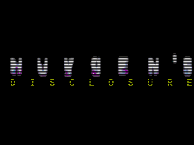 Huygen's Disclosure — sstitle (WOR)