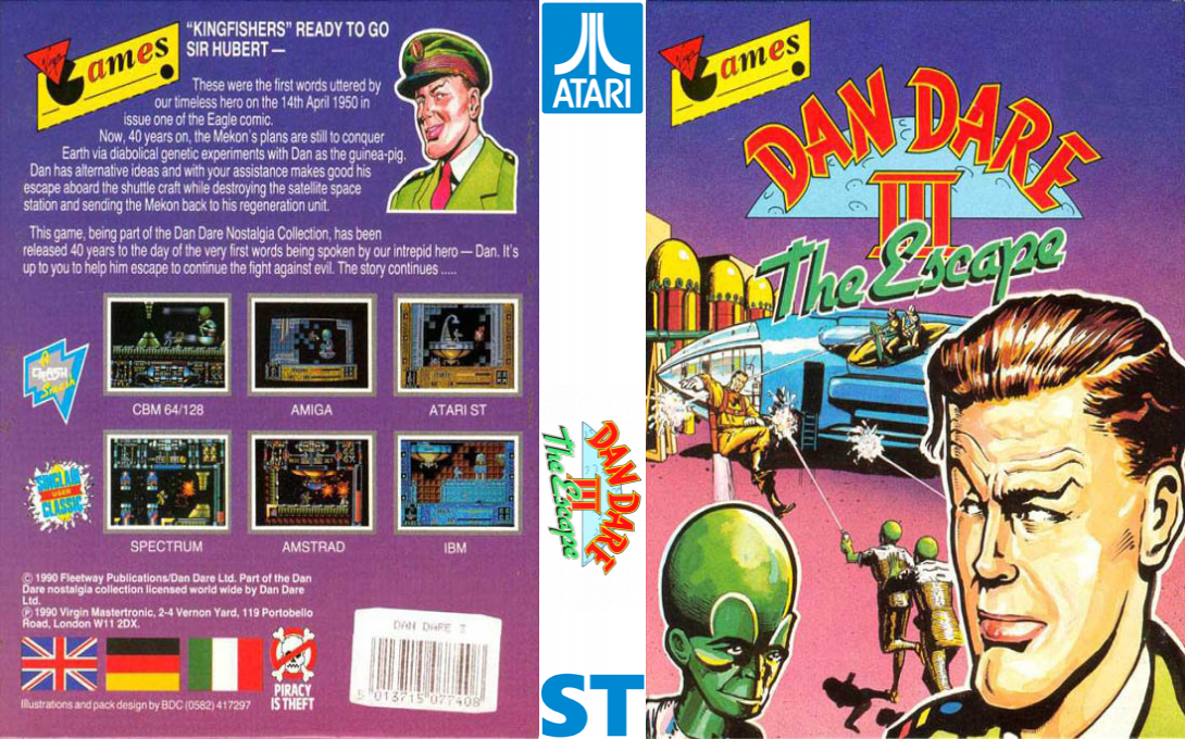 Dan Dare 3 - The Escape — box-texture (EU)