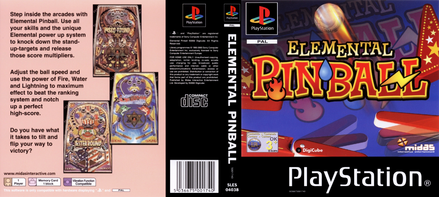 Elemental Pinball — box-texture (EU)