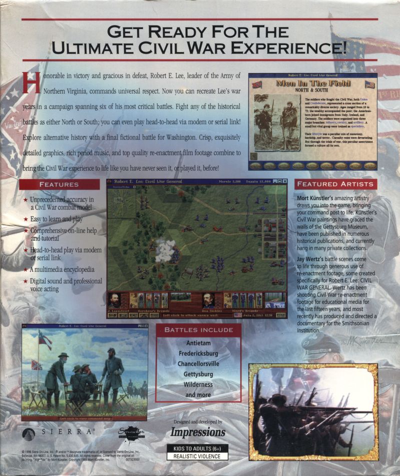 Robert E. Lee: Civil War General — box-2D-back (US)