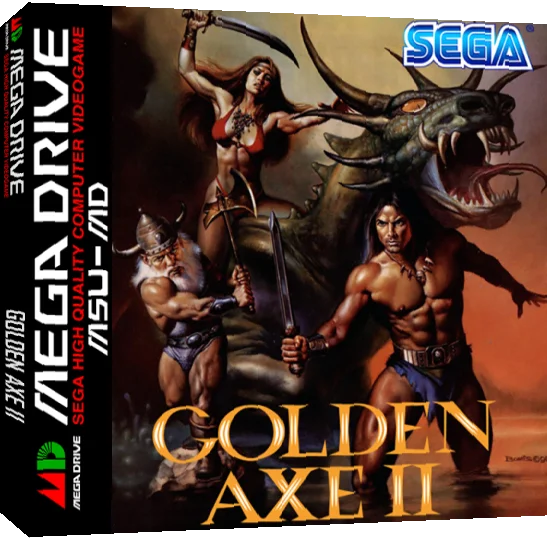 Golden Axe II — box-3D (WOR)