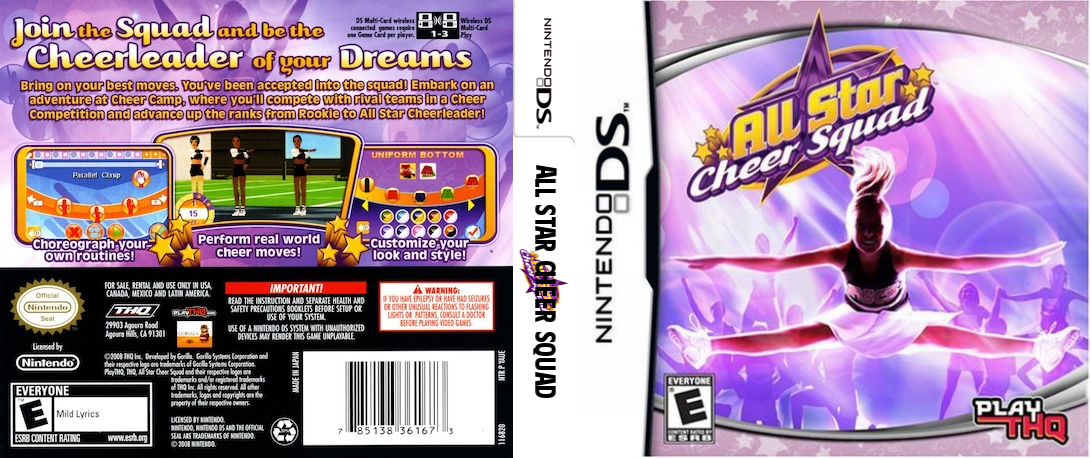 All Star Cheerleader — box-texture (US)