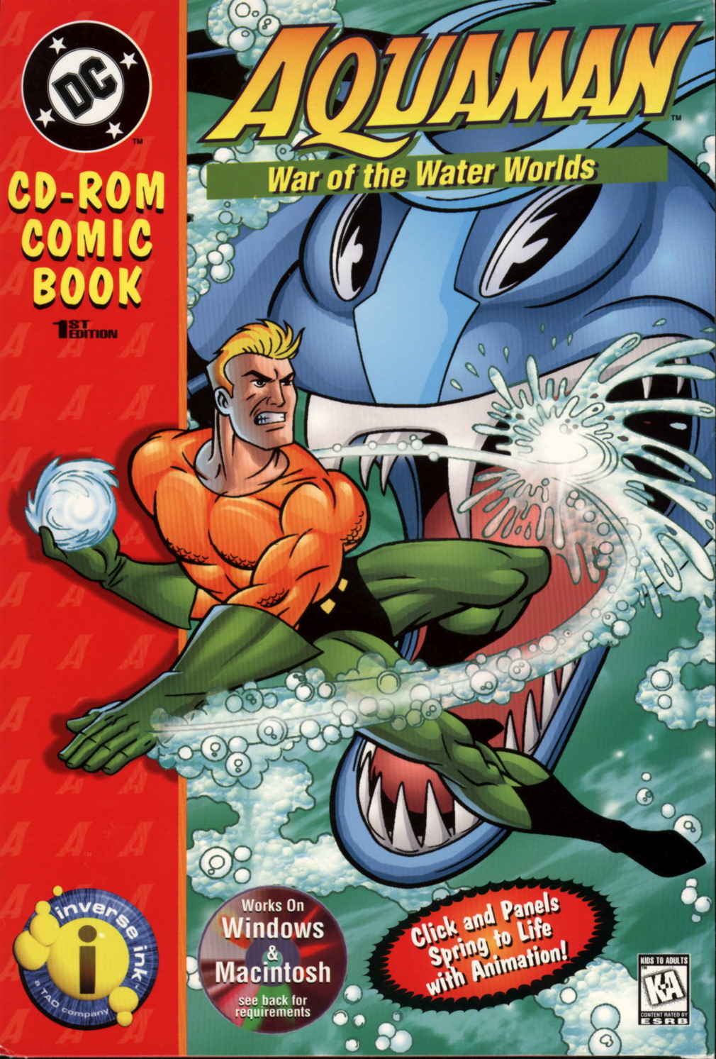Aquaman: War of the Water Worlds box art