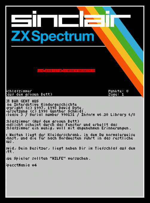 ZxZvm - Baer Geht aus Ein - Eine Interaktive Kindergeschichte box art