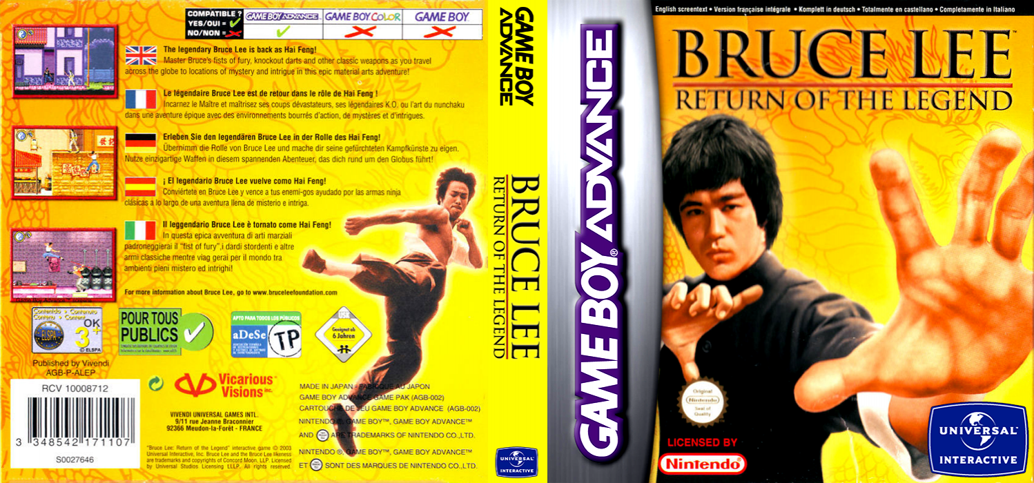 Bruce Lee - Return of the Legend — box-texture (EU)