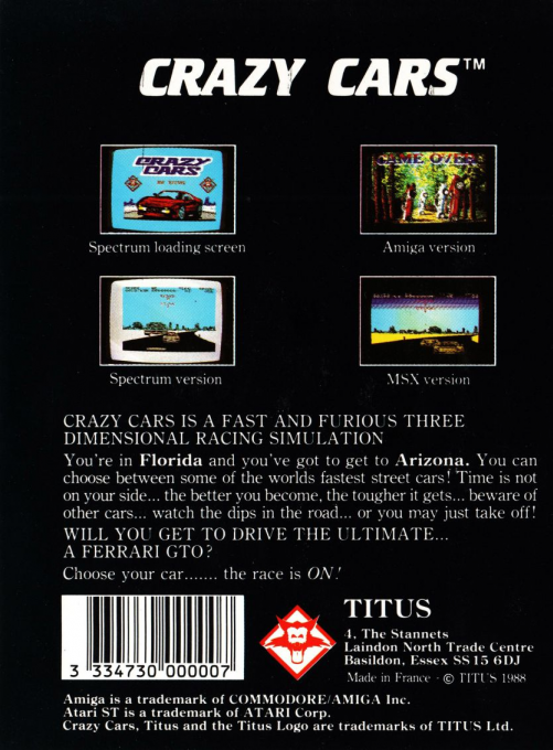 Crazy Cars — box-2D-back (EU)