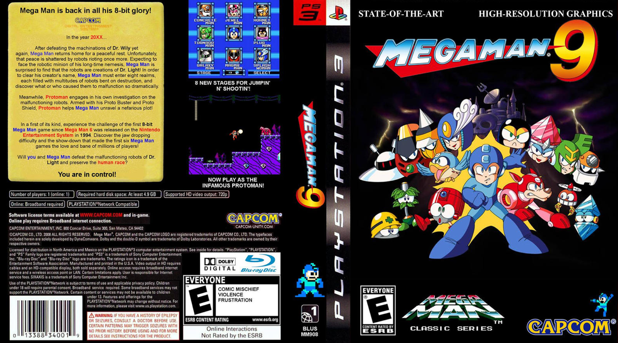 Mega Man 9 - The Ambition's Revival — box-texture (US)