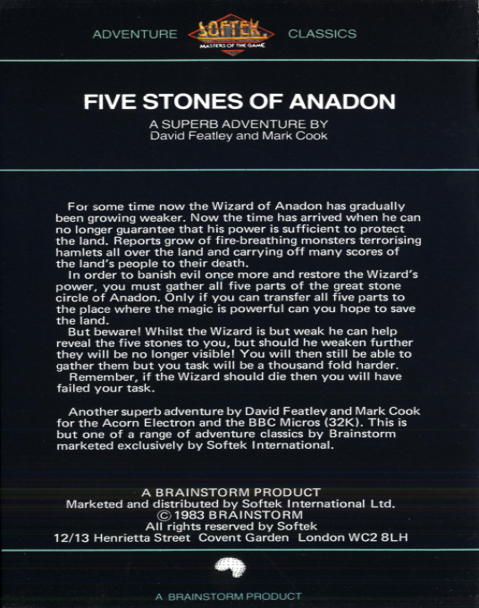 Five Stones Of Anadon, The — box-2D-back (EU)