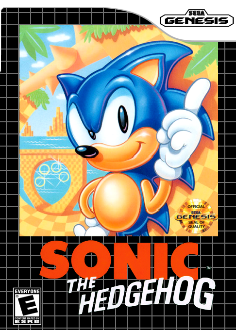 Sonic The Hedgehog - Megadrive box art