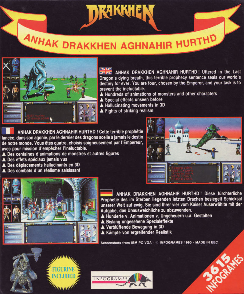 Drakkhen — box-2D-back (EU)