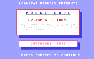 Morse Code — sstitle (WOR)