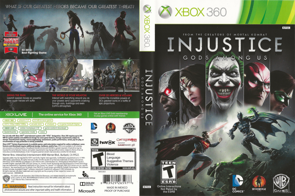 Injustice - Les Dieux Sont Parmi Nous — box-texture (US)