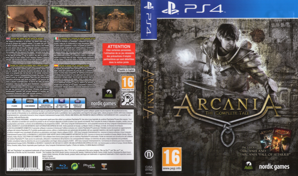 Arcania - The Complete Tale — box-texture (EU)
