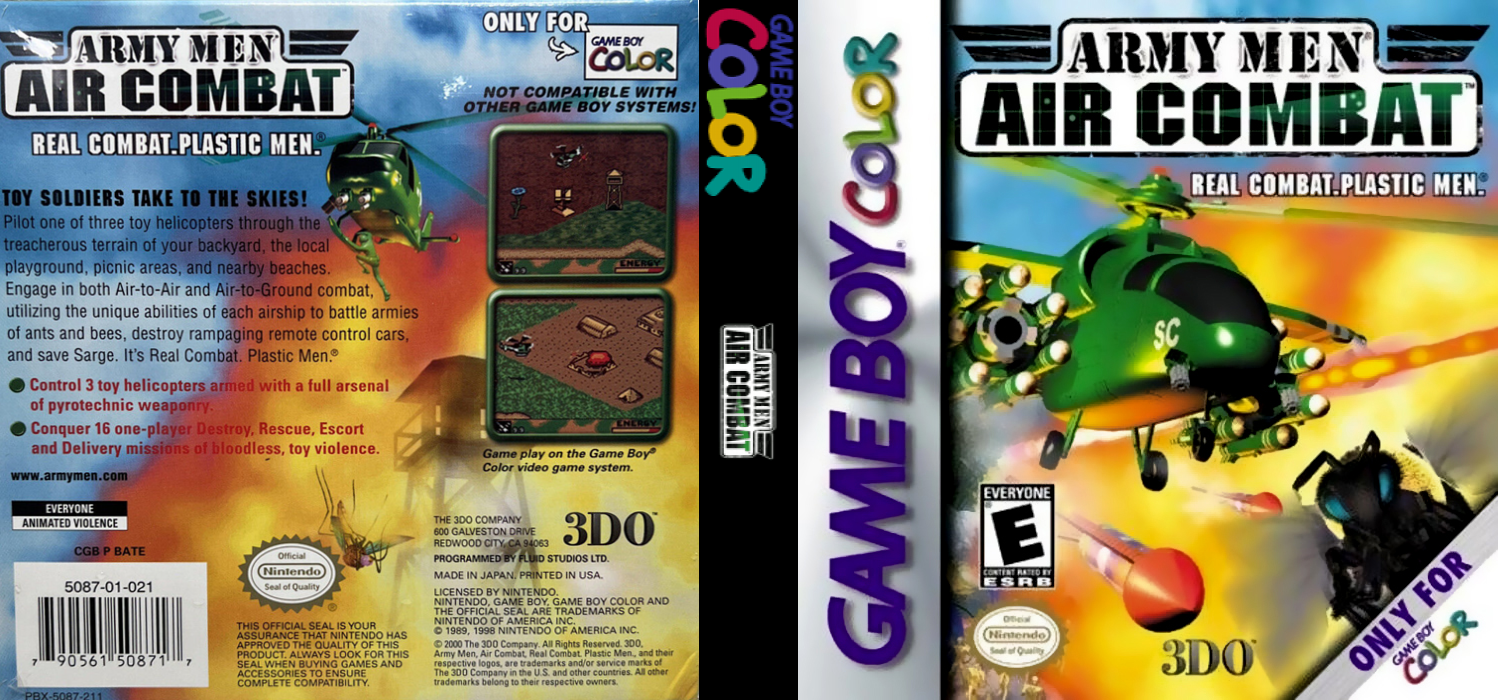 Army Men - Air Combat — box-texture (US)