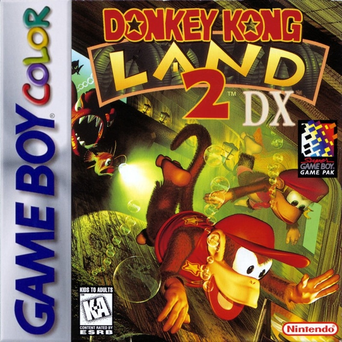 Donkey Kong Land 2 - GBC Edition box art