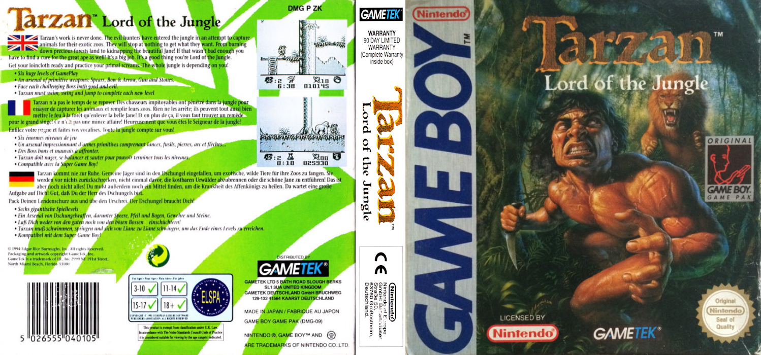 Tarzan - Lord of the Jungle — box-texture (EU)