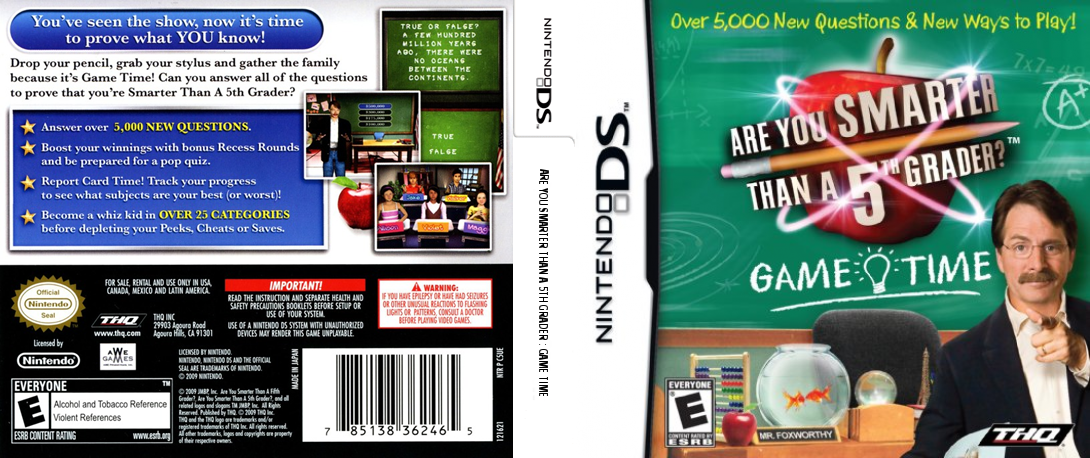 Are You Smarter than a 5th Grader - Game Time — box-texture (US)
