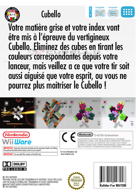 Art Style - Cubello — box-2D-back (FR)