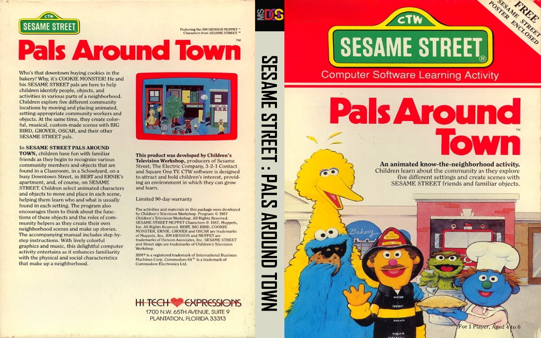 Sesame Street - Pals Around Town — box-texture (US)