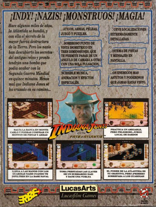 Indiana Jones And The Fate Of Atlantis - The Action Game — box-2D-back (SP)
