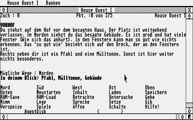 House Quest 1, The - The Search For The Lost Amtmann — ss (WOR)