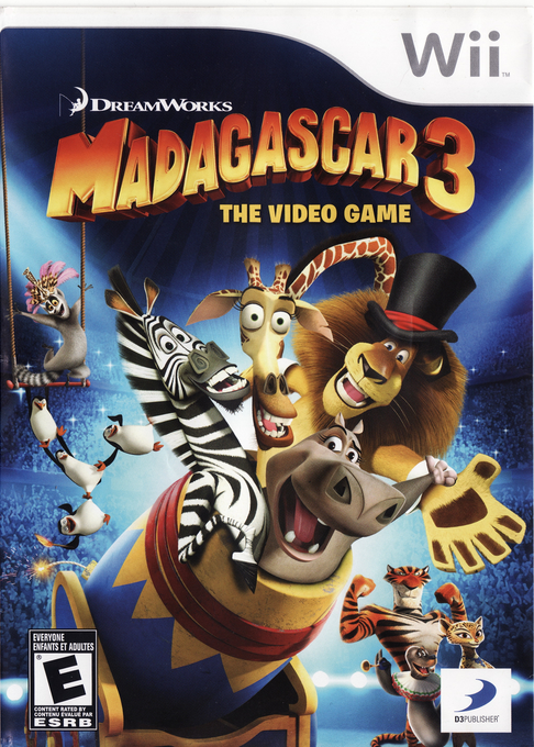 DreamWorks Madagascar 3 - The Video Game box art