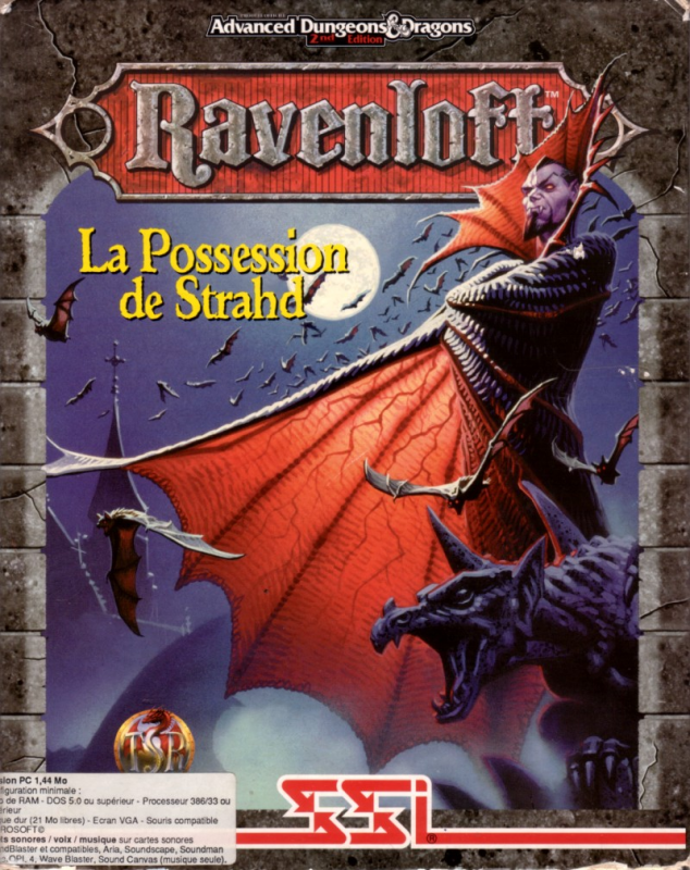 Ravenloft - Strahd's Possession — box-2D (FR)