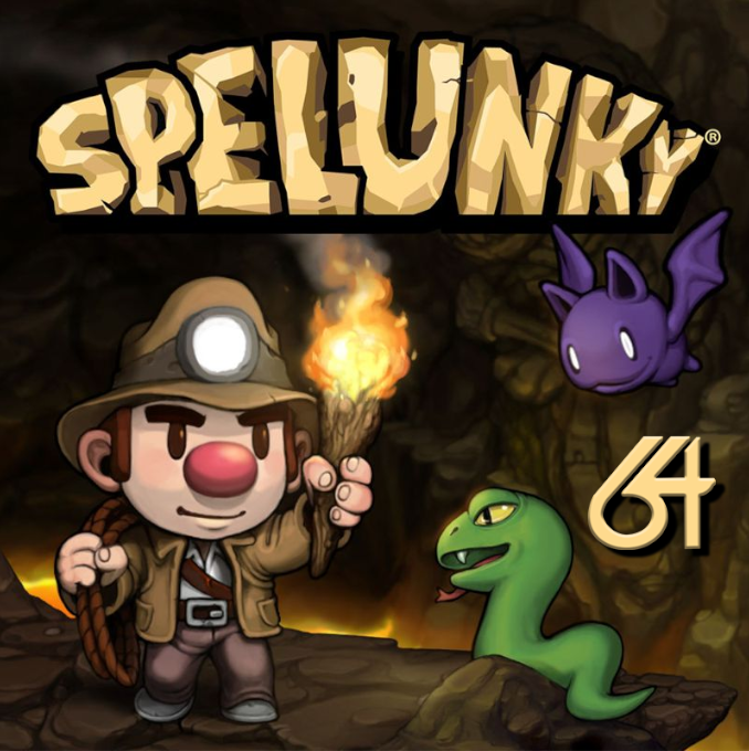 Spelunky64 box art
