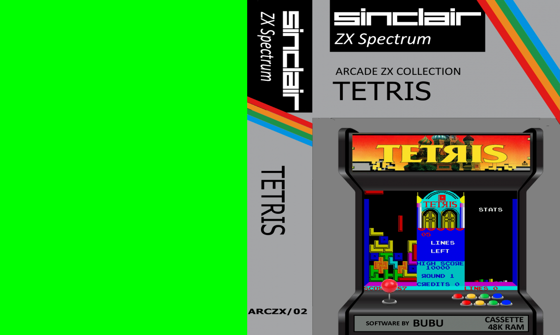 Arcade ZX Collection - Tetris — box-texture (EU)
