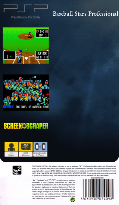 Baseball Stars Professional — box-2D-back (SS)