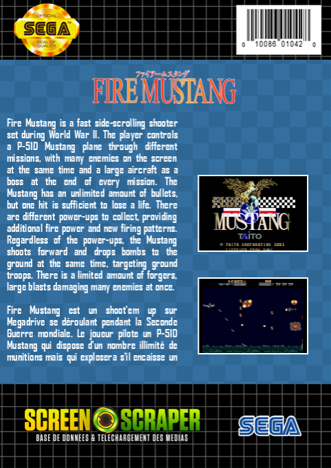 Fire Mustang — box-2D-back (SS)