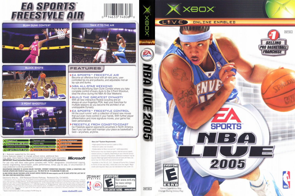 NBA Live 2005 — box-texture (US)