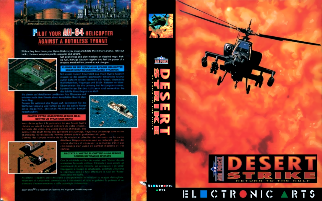 Desert Strike - Return to the Gulf — box-texture (EU)