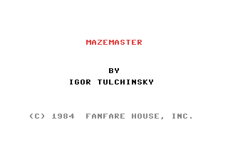 Maze Master — sstitle (WOR)