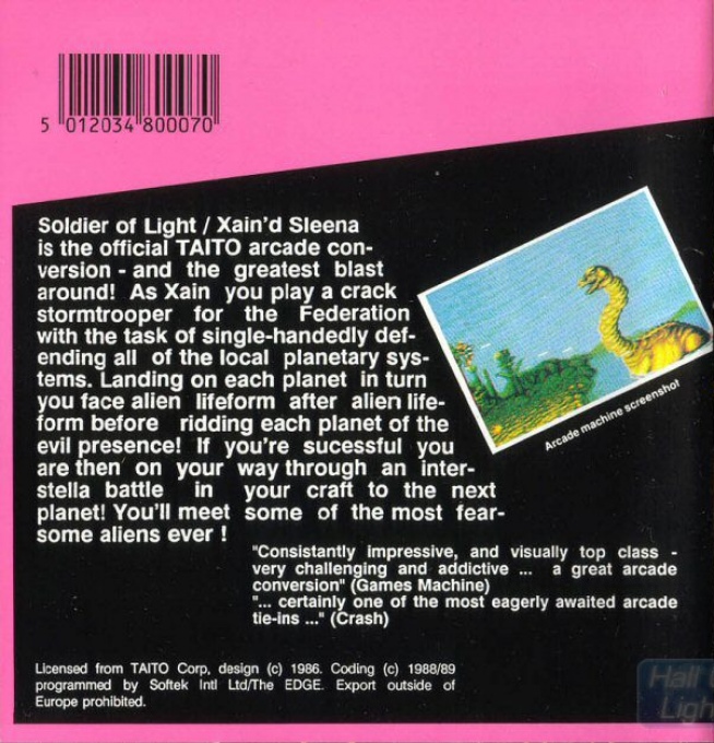 Soldier of Light — box-2D-back (EU)