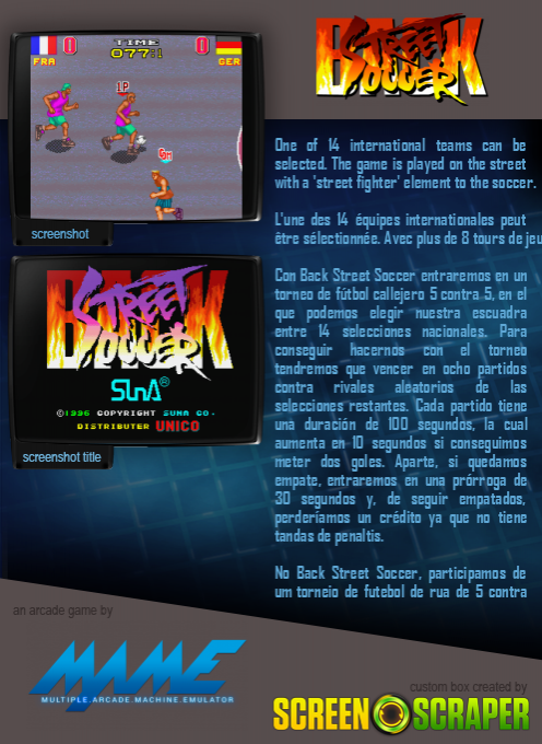 Back Street Soccer — box-2D-back (SS)