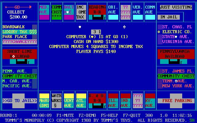 Tommy's Monopoly — ss (WOR)