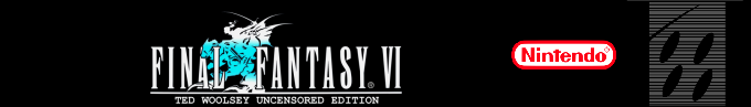 Final Fantasy VI : Ted Woolsey Uncensored Edition — box-2D-side (US)