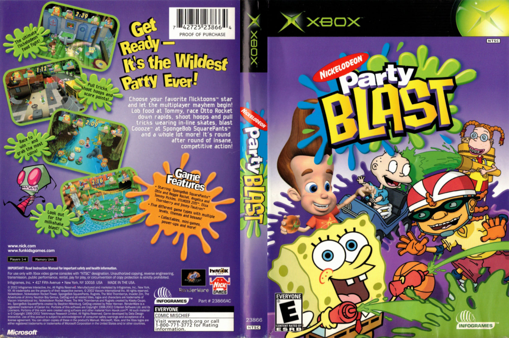Nickelodeon Party Blast — box-texture (US)