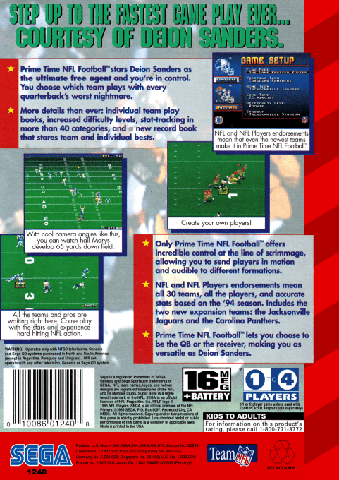 Prime Time Nfl Starring Deion Sanders — box-2D-back (US)