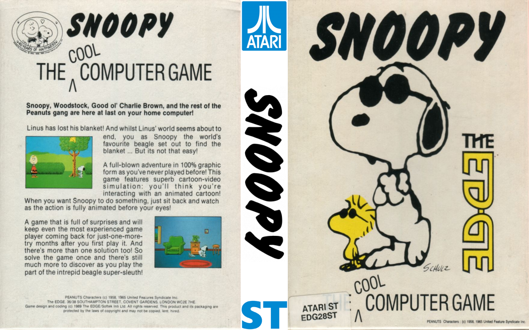 Snoopy - The Cool Computer Game — box-texture (EU)