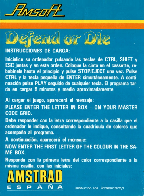Defend Or Die — box-2D-back (SP)