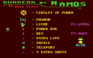 Dungeon of Namos — sstitle (WOR)