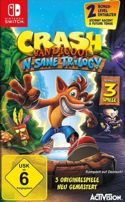 Crash Bandicoot N. Sane Trilogy — box-2D (DE)