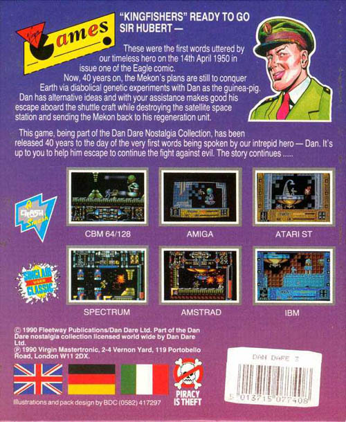 Dan Dare 3 - The Escape — box-2D-back (EU)
