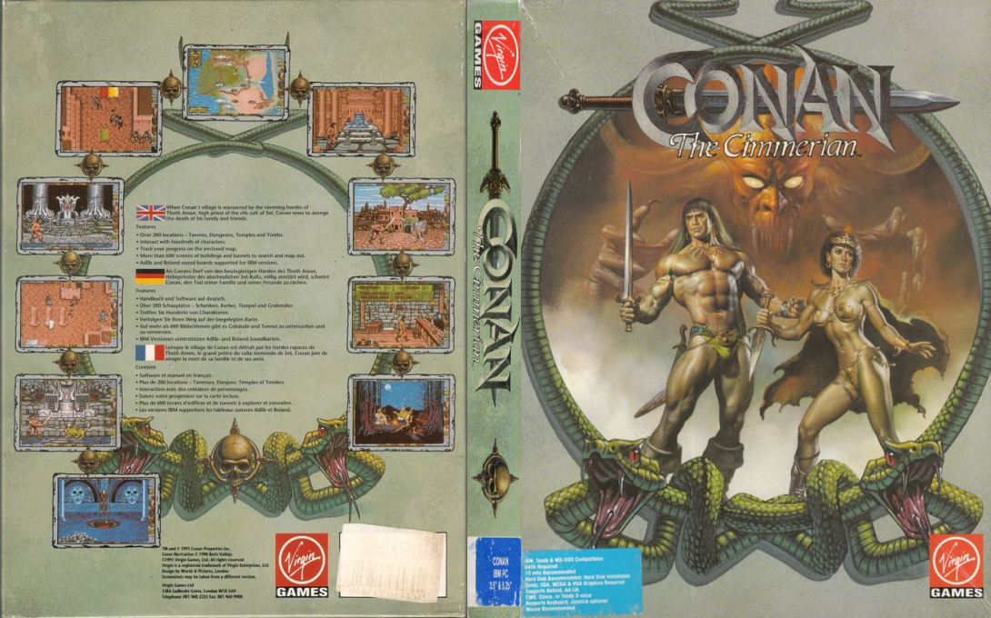 Conan - The Cimmerian — box-texture (EU)