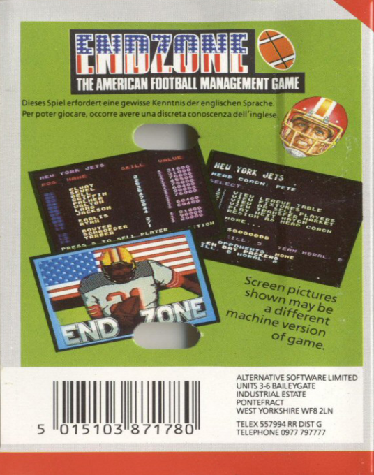 Endzone — box-2D-back (EU)