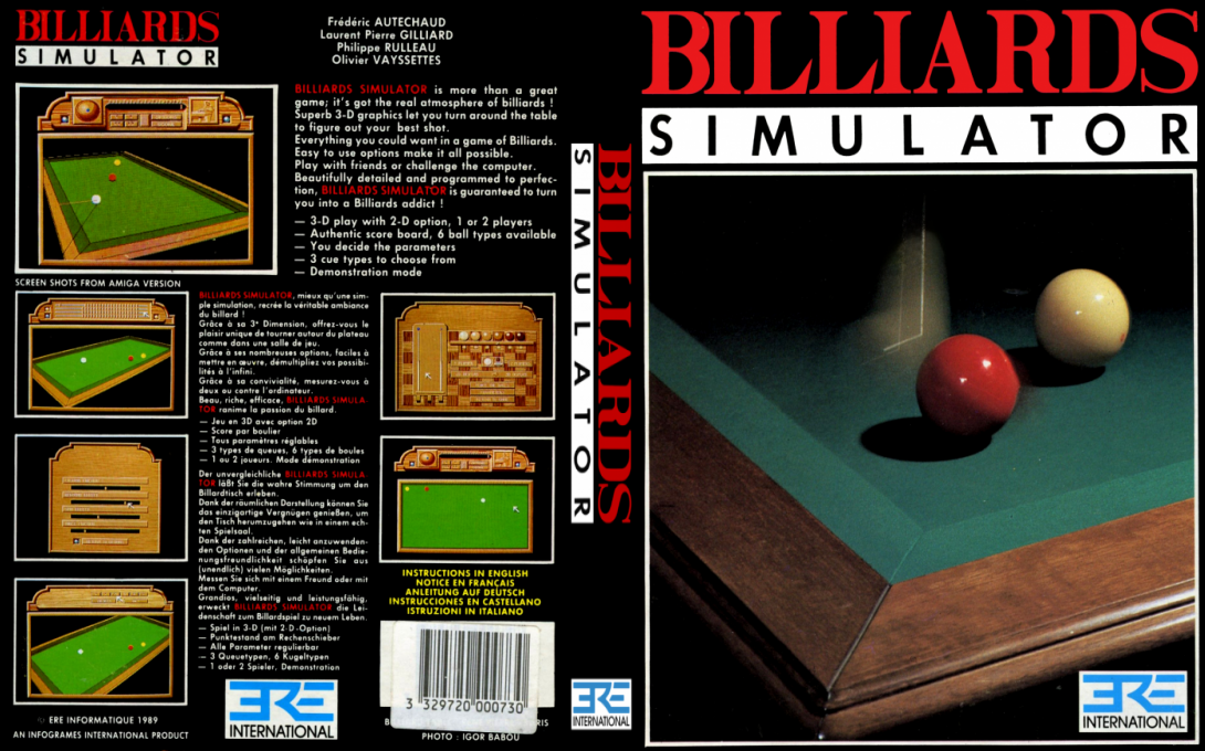 Billiards Simulator — box-texture (EU)