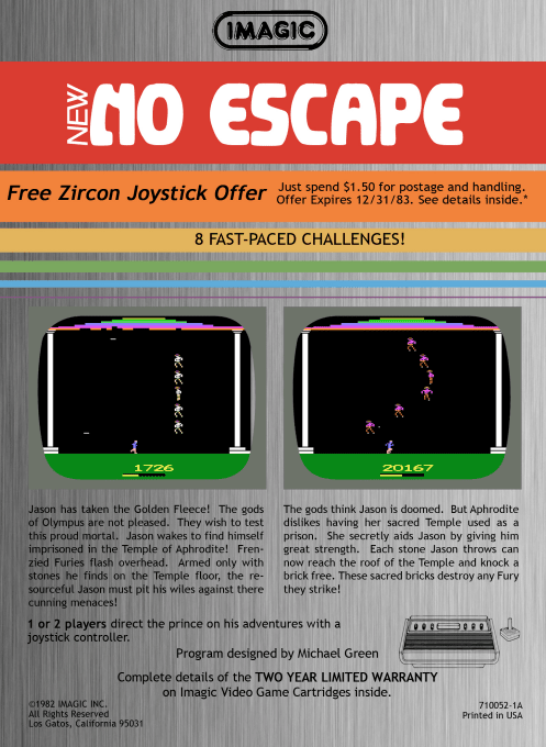 No Escape! — box-2D-back (US)